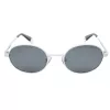 POLAROID Unisex PLD6066SVK6EX Akiniai - Juodas rėmelis, pilki poliarizuoti lęšiai, 51 mm
