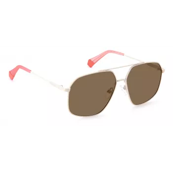 POLAROID Unisex PLD6173S10ASP Akiniai nuo saulės - Stačiakampis juodas rėmelis, pilki poliarizuoti lęšiai, 58 mm