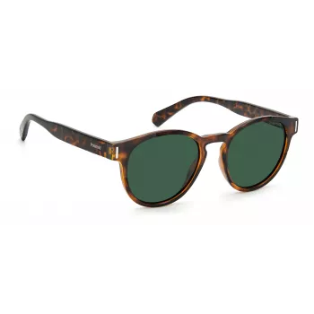 POLAROID Unisex PLD6175S086UC Akiniai Havana Rudi Poliarizuoti 51mm