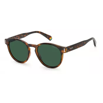 POLAROID Unisex PLD6175S086UC Akiniai Havana Rudi Poliarizuoti 51mm