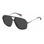POLAROID Unisex PLD6182SKB7M9 Stačiakampiai Akiniai nuo Saulės Juodi/Pilki 59mm