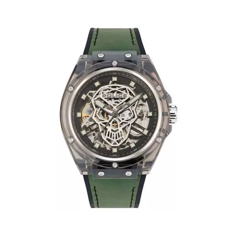 POLICE Vyriškas analoginis kvarcinis laikrodis PEWGR1592404 44mm juoda oda