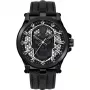 Police Men's Battalion Quartz Analog Watch PEWJA2108203 47mm Black Dial Black Leather Strap
