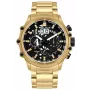 POLICE Vyriškas chronografinis laikrodis PL16018JSG02M 48mm Nerūdijančio plieno tinklelio aukso spalvos