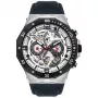 POLICE Vyriškas PL16065JSTB04 Raho Analoginis Kvarcinis Laikrodis 46mm Mėlynas Ciferblatas Ruda Odinė Apyrankė