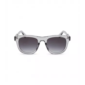 POLICE Vyriški stačiakampiai akiniai nuo saulės SPLL87M5203GU Havana acetatinis rėmas, žali polikarbonatiniai lęšiai, 52 mm
