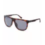 POLICE vyriški stačiakampiai poliarizuoti akiniai nuo saulės SPLN33V59878P - Havana acetato rėmelis, rudi lęšiai, 59 mm