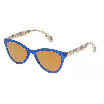 POLICE vyriški akiniai nuo saulės SPL08654J15G Havana acetatinis rėmelis, pilki gradientiniai lęšiai 65/17/140 mm