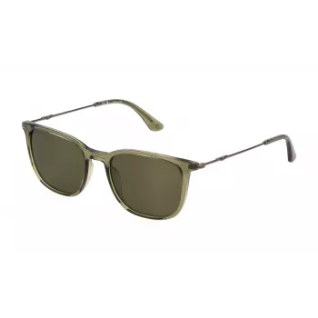 Police vyriški akiniai nuo saulės SPLL77-53G61P Havana Green Polarized 53mm