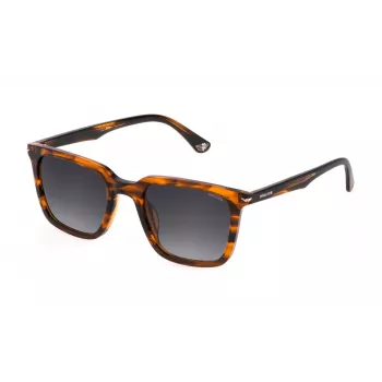 Vyriški Police akiniai nuo saulės SPLL80-520836 Havana Brown Acetate 52mm