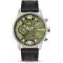 POLICE Vyriškas laikrodis PEWJF2203305 48mm Chronografas Juodas Ciferblatas Odinis Dirželis