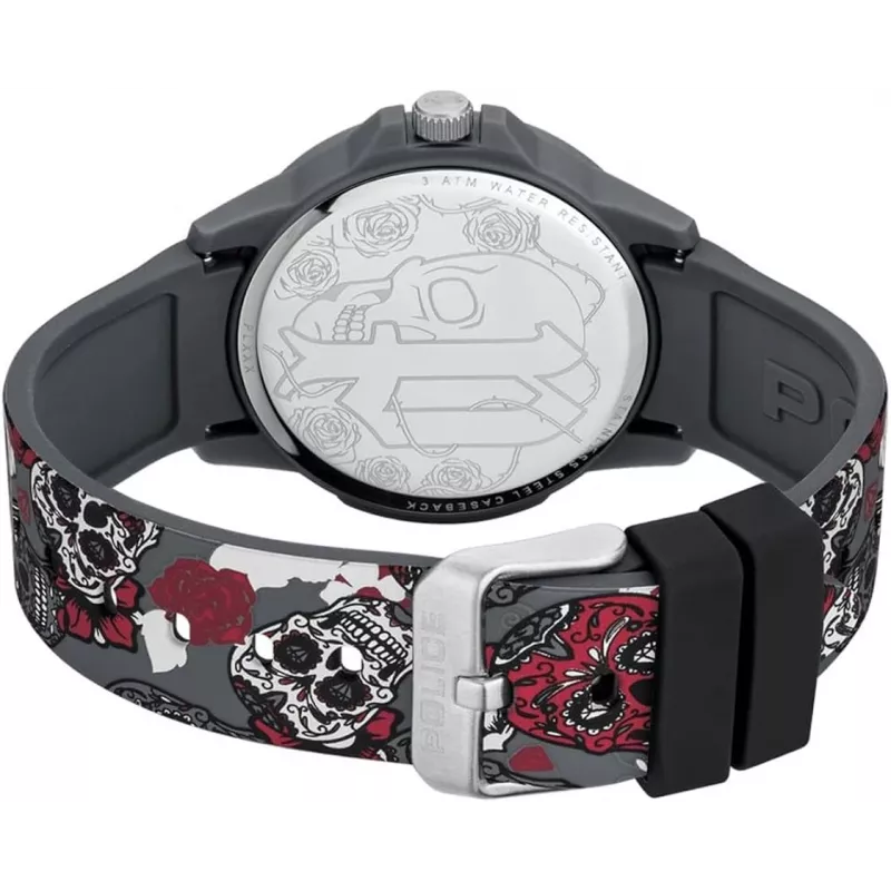 POLICE Vyriškas laikrodis PEWUM2119560 40mm Nerūdijantis plienas Oda Ruda