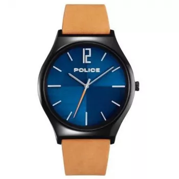 Vyriškas laikrodis Police PL15918JSB03 44mm Nerūdijantis plienas Oda Juodas