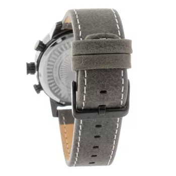POLICE Vyriškas laikrodis R1451281001 Adder kolekcija 46mm Nerūdijančio plieno korpusas Juodas odinis dirželis Analoginis kvarcinis