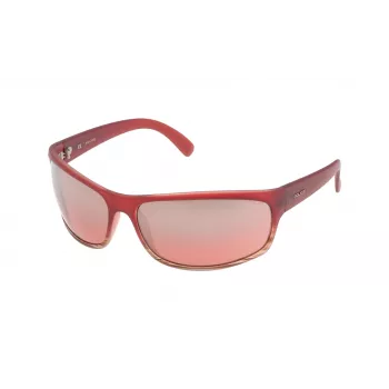 POLICE S186371ACNX Unisex Aviator akiniai - Juodas acetato rėmelis, pilki polikarbonato lęšiai, 71 mm lęšio plotis