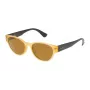 POLICE SPL15152760G Vyriški stačiakampiai akiniai nuo saulės - Havana acetato rėmelis, žali polikarbonato lęšiai, UV400 apsauga