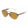 POLICE SPL163557ESG Unisex stačiakampiai akiniai nuo saulės Havana acetato rėmelis žali polikarbonato lęšiai 55/19/140 mm UV400