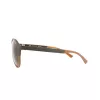 Police SPL1635594CP Unisex Rectangular Sunglasses Havana Acetate Frame Green Polarized Lens 55/19/140 mm