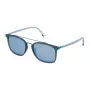 POLICE SPL58354M20P Unisex akiniai - Juodas acetato rėmelis, pilki poliarizuoti lęšiai, 54 mm