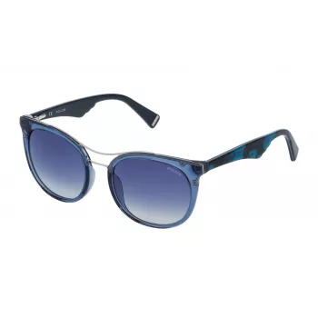 Police SPL758520955 Moteriški akiniai nuo saulės Havana acetato rėmeliu rudais lęšiais 52mm