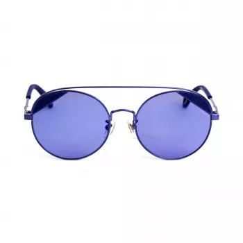 POLICE SPLA94548P6B Moteriški stačiakampiai poliarizuoti akiniai nuo saulės Havana Brown acetato rėmeliu, rudi lęšiai 54/18/140 mm
