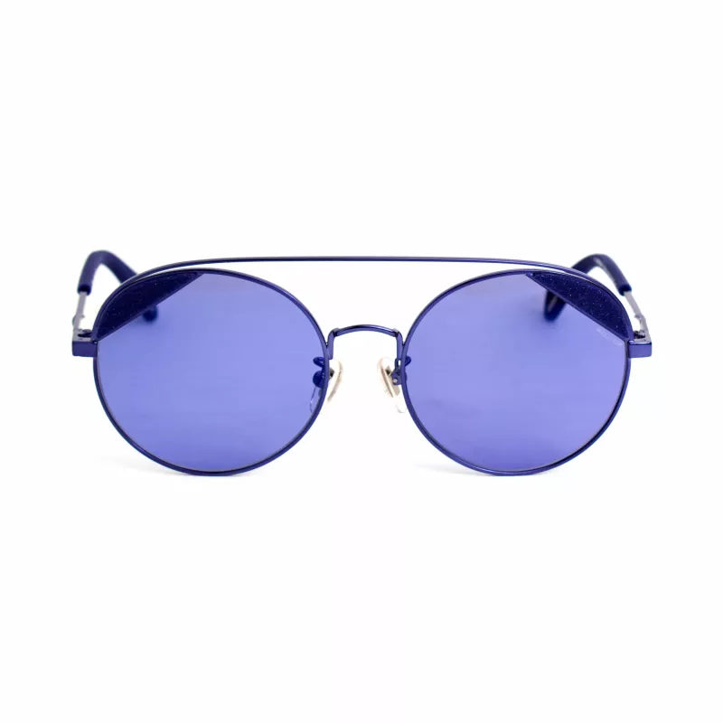 POLICE SPLA94548P6B Moteriški stačiakampiai poliarizuoti akiniai nuo saulės Havana Brown acetato rėmeliu, rudi lęšiai 54/18/140 mm