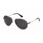 POLICE SPLL11-590302 Unisex akiniai - juodas rėmelis, pilki lęšiai, UV400, 59 mm