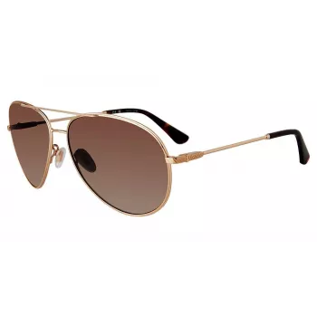 POLICE SPLL11-620H34 Unisex Akiniai - Juodas/Havaninis Rėmas, Pilki Lęšiai, 62mm