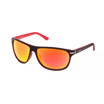 POLICE Unisex S1958M64NVBR Pilot Aviator akiniai tamsiai mėlyni/rudi 64mm