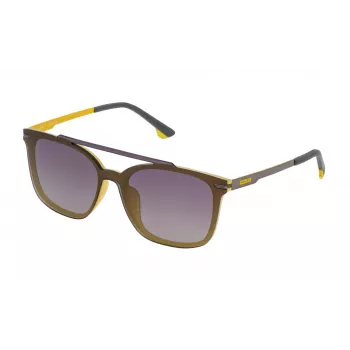 POLICE Unisex SPL528990GBF Pilot akiniai - matinio juodo rėmelio, pilki lęšiai, UV400
