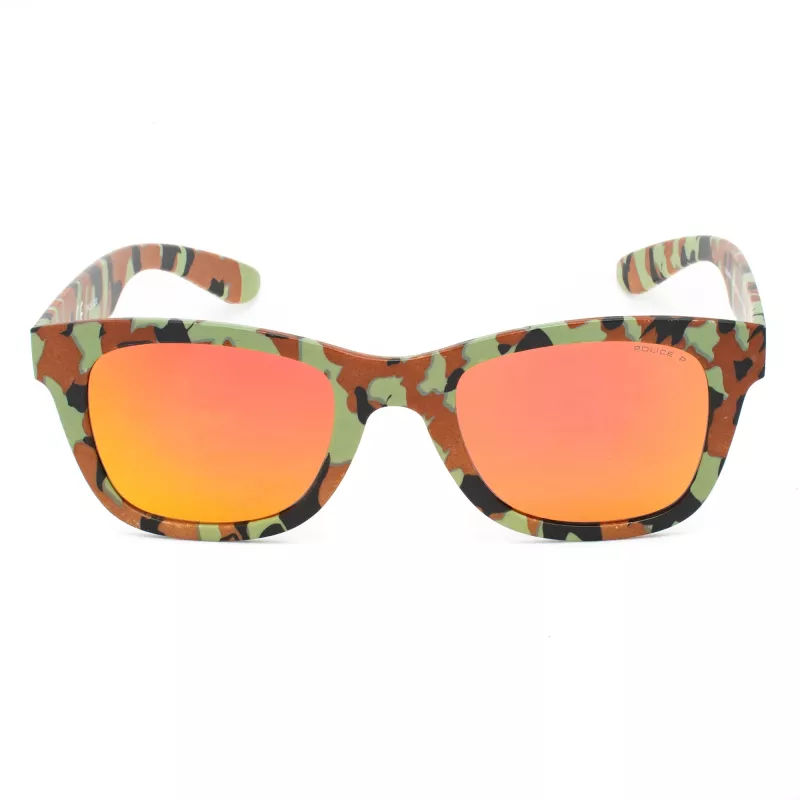 POLICE Unisex Akiniai S194450GE8R Havana Acetato Rėmelis Rudi Gradientiniai Lęšiai 50mm