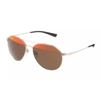 POLICE Unisex akiniai nuo saulės S8953V570300 Pilot Acetate Juoda Pilka 57mm