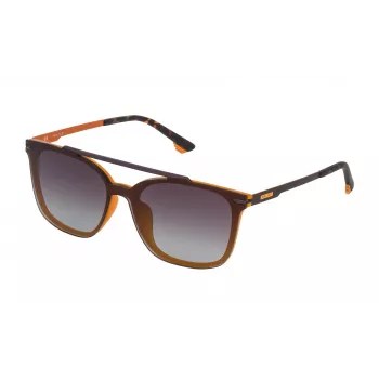 POLICE Unisex akiniai nuo saulės SPL528999UXM - Acetatinis rėmelis, UV400 apsauga, 99 mm lęšiai