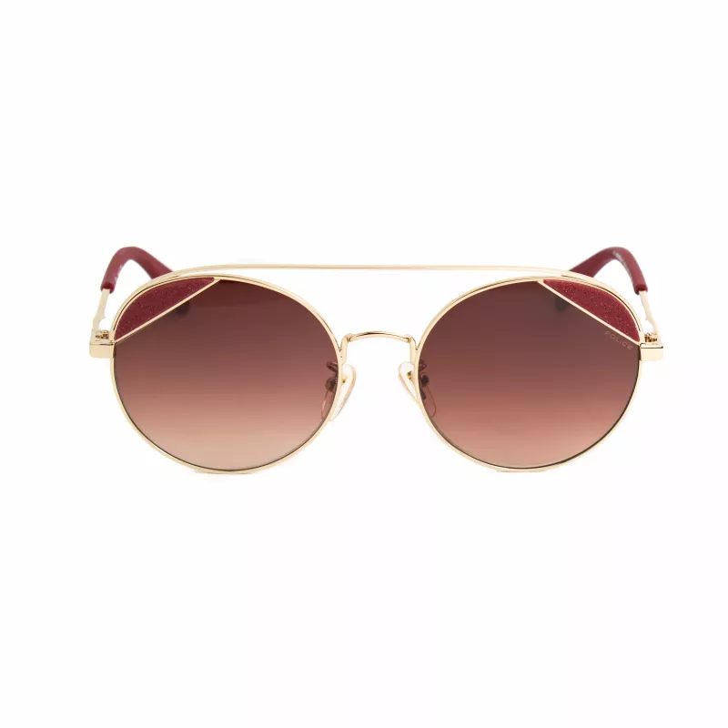 POLICE Woman SPLA9454300Y Rectangular Sunglasses Havana 54mm