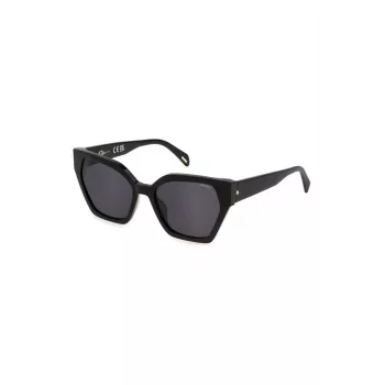 POLICE Moteriški katės akies akiniai nuo saulės SPLL34M550700 Havana Brown Gradient 55/18/140 mm