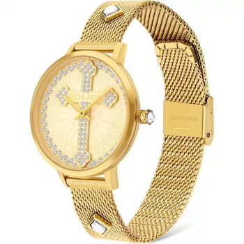POLICE Women's PL16031MSG22M Raho Quartz Analog Watch 36mm Stainless Steel Mesh Silver