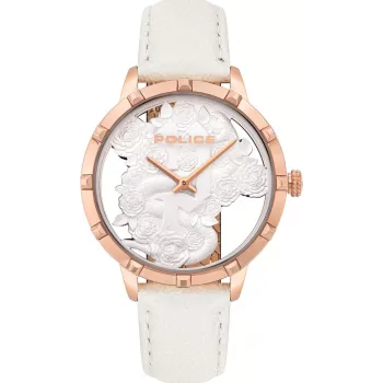 POLICE Women's PL16041MSR-01 Rose Gold Stainless Steel Quartz Watch 36mm