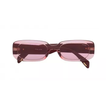 POLICE moteriški akiniai nuo saulės SPLA17530776 Havana acetatas rudi lęšiai 53mm
