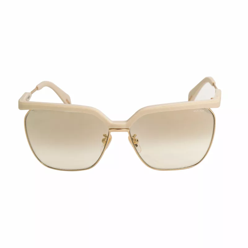 POLICE Moteriški Akiniai Nuo Saulės SPLA9662GL4G Havana Acetatas Cat Eye Rudi Gradient UV400