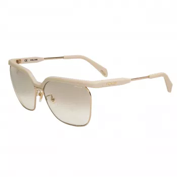 POLICE Moteriški Akiniai Nuo Saulės SPLA9662GL4G Havana Acetatas Cat Eye Rudi Gradient UV400