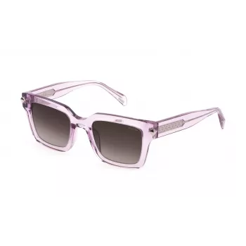 POLICE moteriški akiniai nuo saulės SPLF32-5006MH Havana acetatas rudi gradientiniai 50/22/135 mm