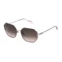 POLICE Moteriški Akiniai Nuo Saulės SPLF35-550H60 Havana Acetato Rėmelis Rudi Gradientiniai Lęšiai 55/19/140 mm