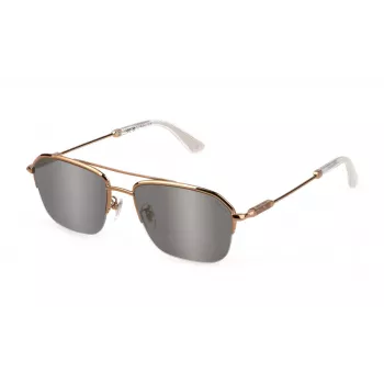 Moteriški Police akiniai nuo saulės SPLL18M568FFG - Acetatinis rėmelis, UV400 apsauga, 56 mm lęšiai