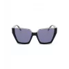 POLICE Moteriški Akiniai nuo Saulės SPLL33-570700 - Stačiakampis Acetato Rėmas, Pilki Polikarbonato Lęšiai, UV400 Apsauga, 57 mm Lęšio Plotis