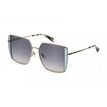POLICE Moteriški akiniai nuo saulės SPLL37-560594 - Acetatinis rėmelis, UV400 apsauga, 56 mm lęšiai