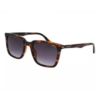 POLICE moteriški akiniai nuo saulės SPLL80M520836 Havana Acetate Brown Gradient Lęšiai 52mm