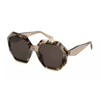 POLICE moteriški akiniai nuo saulės SPLM10M540AM5 Havana Acetate Brown Gradient 54mm