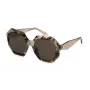 POLICE moteriški akiniai nuo saulės SPLM10M540AM5 Havana Acetate Brown Gradient 54mm