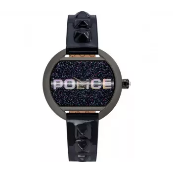 Police Women's Watch PL16070BSU03P 36mm Blue Dial Blue Leather Strap