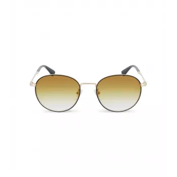POLICE Women SPLD94-53301G Rectangular Havana Acetate Sunglasses with Brown Polycarbonate Lenses UV400